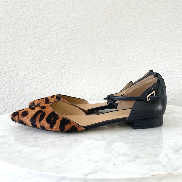 Talbots Edison Leather Ankle Strap Flats Size 9.5 - Picture 3 of 7